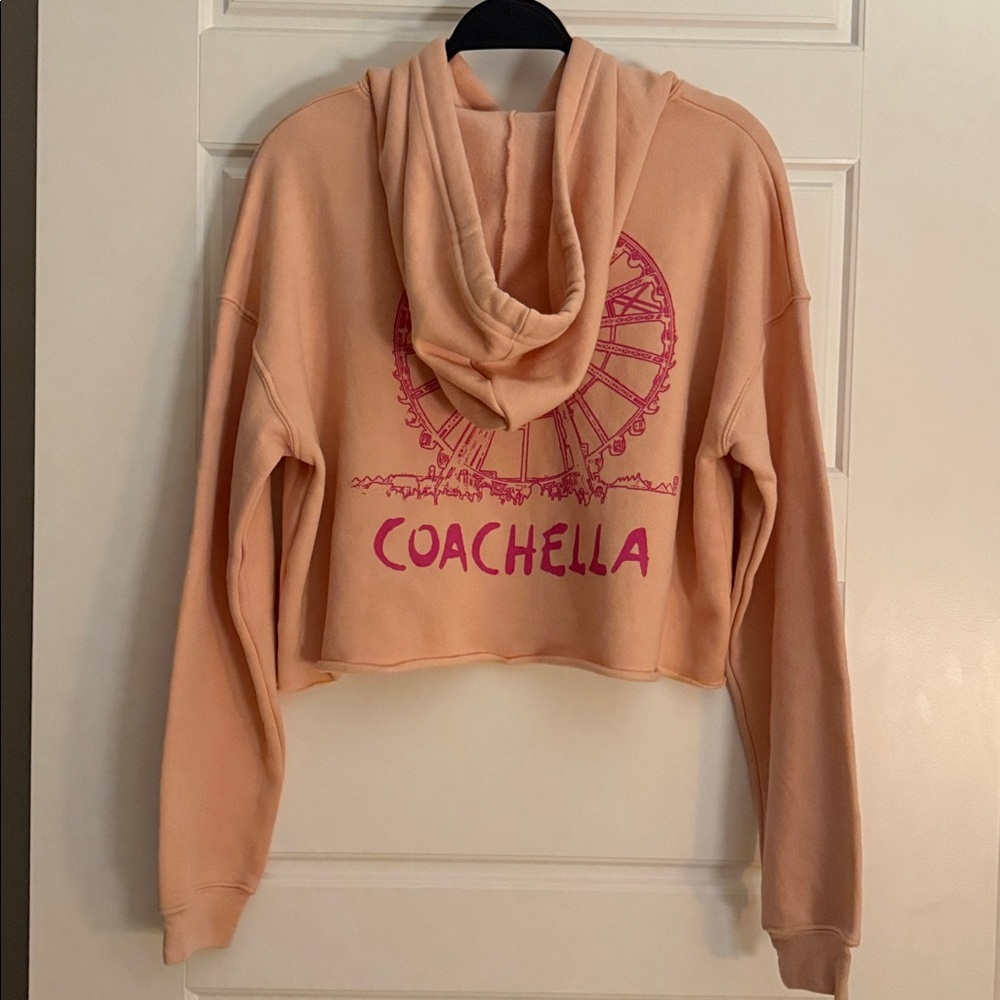 Coachella Valley Music & Arts Festival Bella Hoodie Cropped, Rolled Hem SZ M